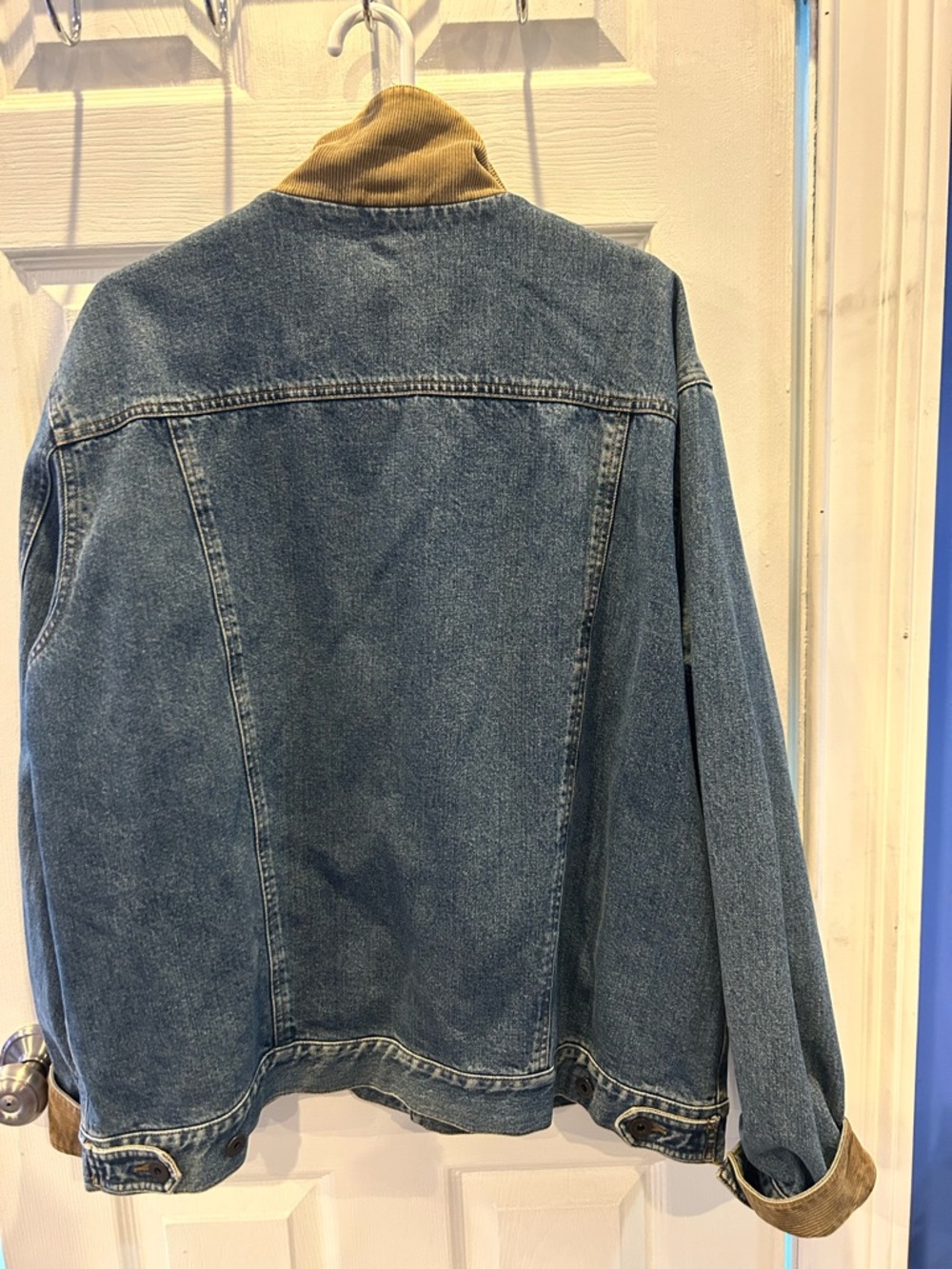LL Bean Men’s Lined Denim Classic Jacket Large - Picture 6 of 11